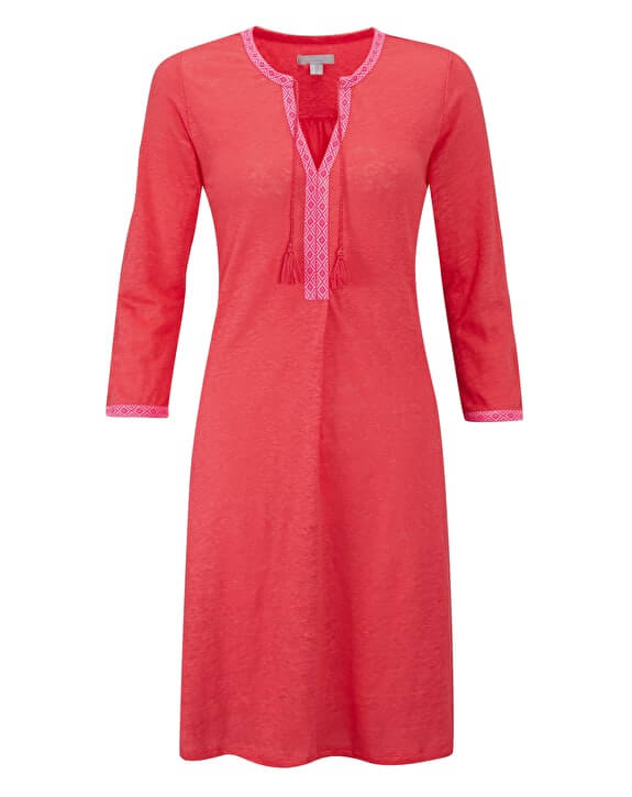 pink tunic dress