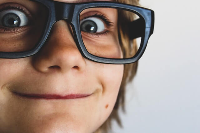 kid with glasses