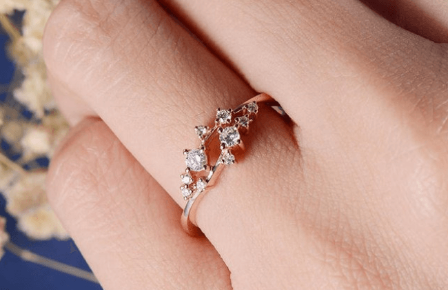 Diamond Cluster Ring