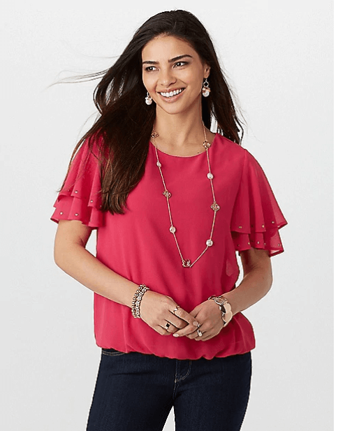 bubble hem top