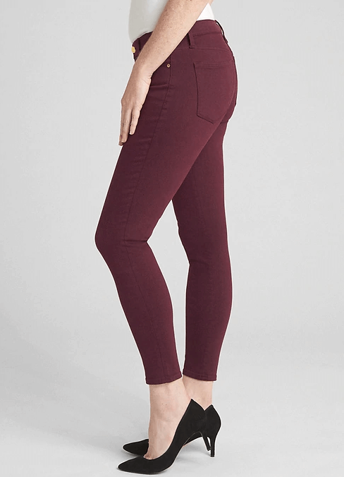 red gap jeans