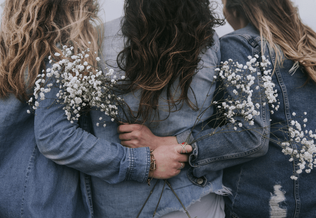 Brides and Bridesmaids Matching Outfits and Dresses